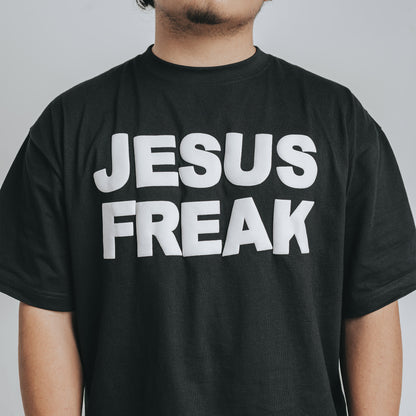 Oversized Jesus Freak T-Shirt (Black/White)