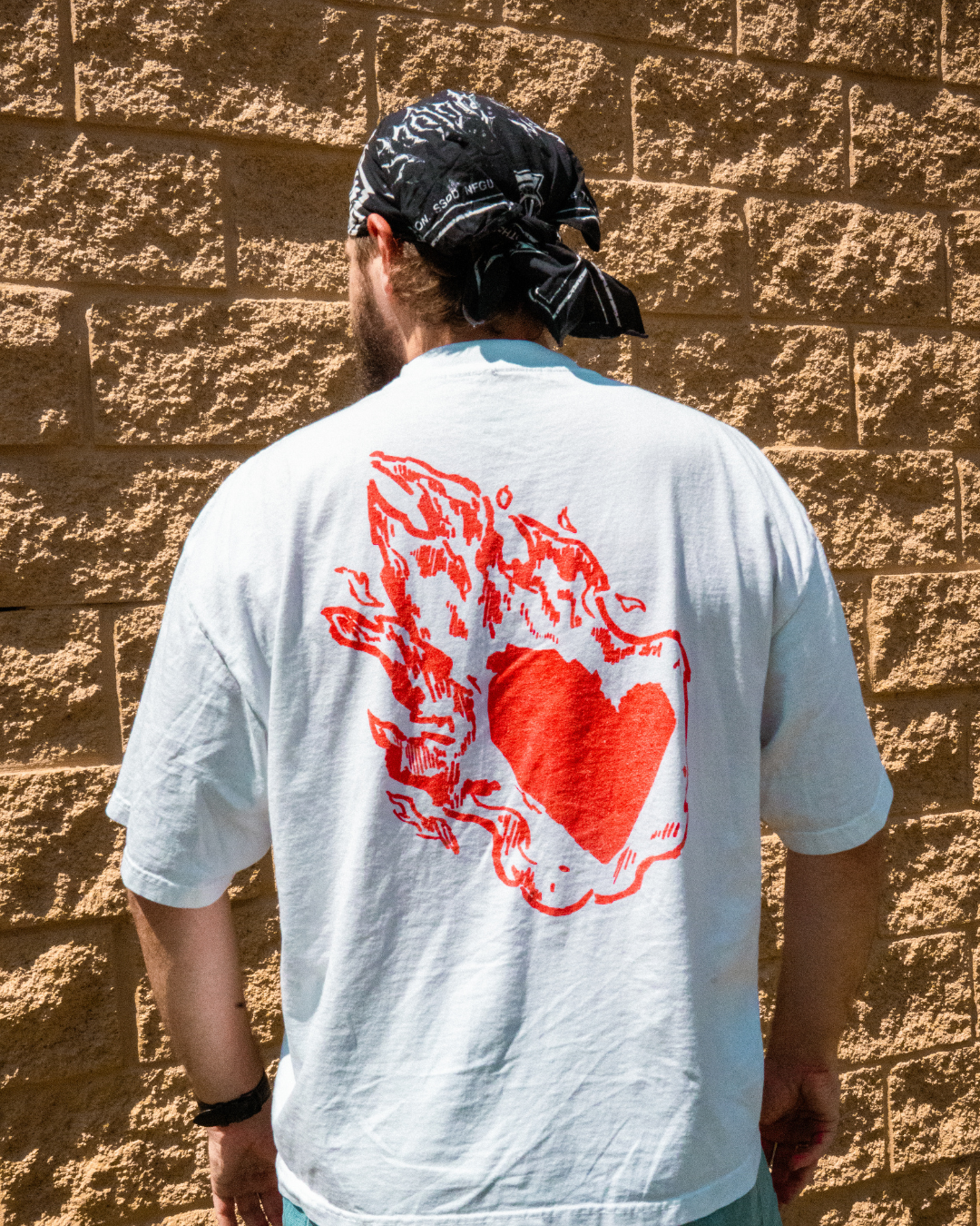 Oversized Jesus Freak T-Shirt (White/Red)