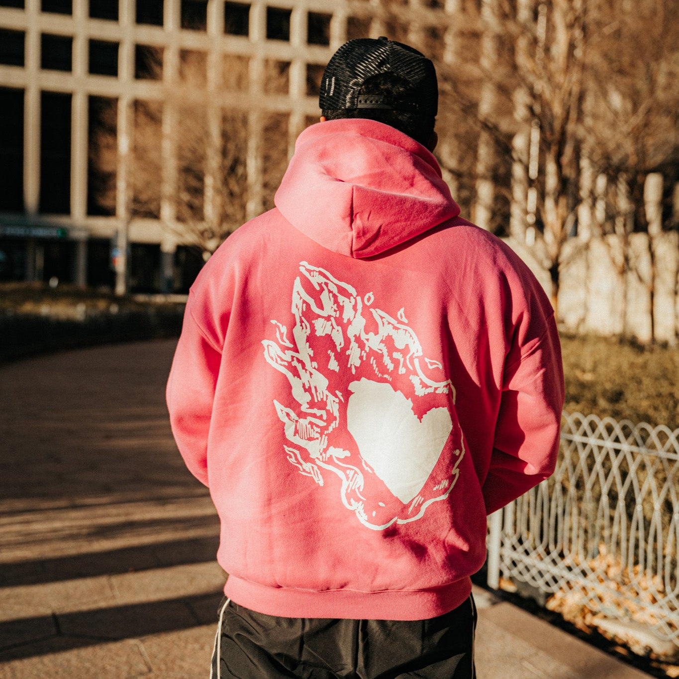 "First Loved" Hoodie (Pink/White)